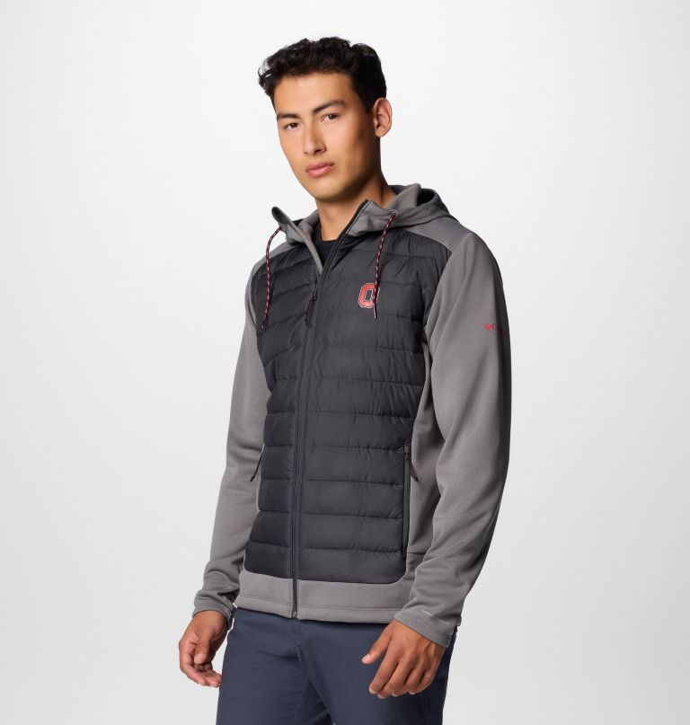 heren collegiate out-shield hybrid hoodie - ohio state