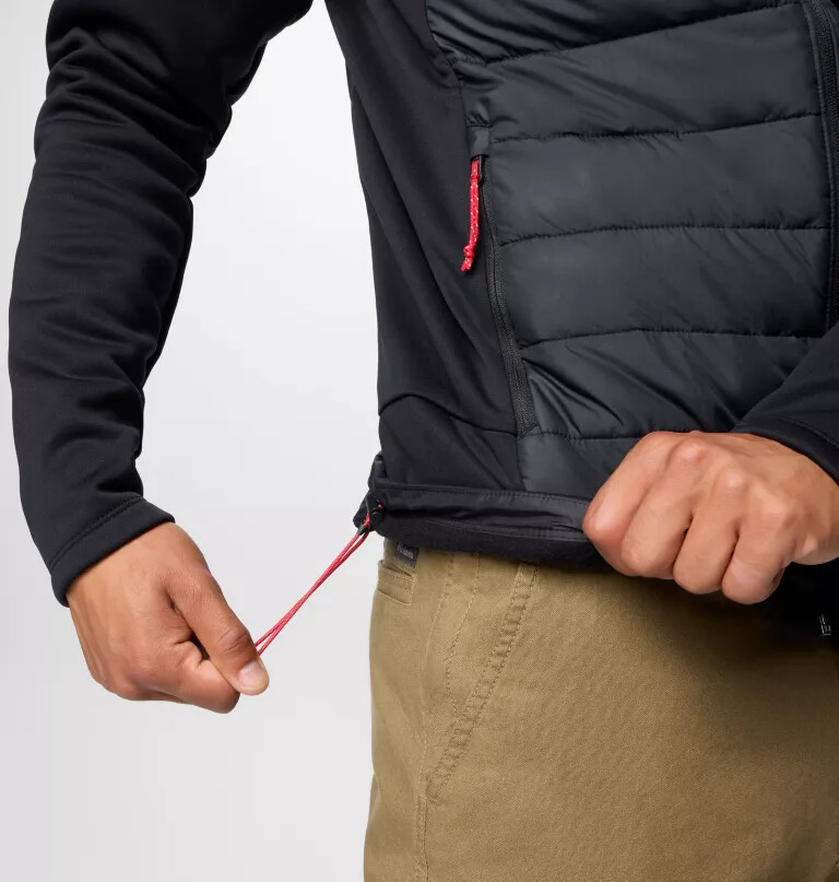 heren collegiate out-shield hybrid hoodie - georgia