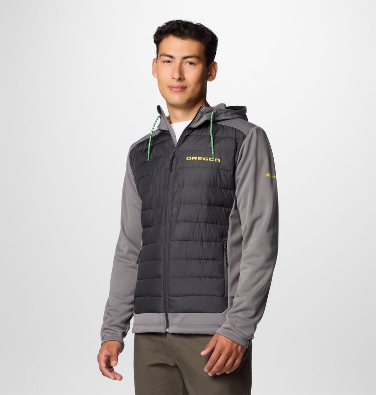 heren collegiate out-shield hybrid hoodie - oregon