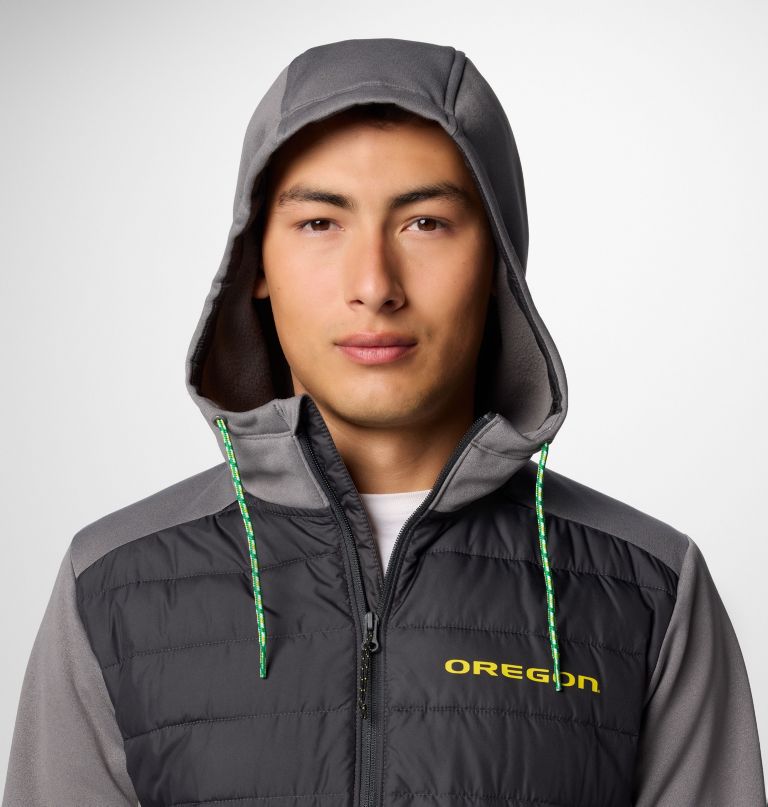 heren collegiate out-shield hybrid hoodie - oregon