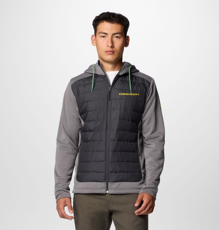 heren collegiate out-shield hybrid hoodie - oregon