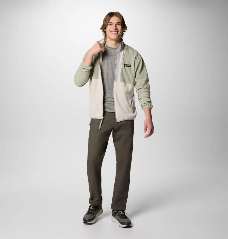 heren backbowl ii lichtgewicht fleece jas met volledige ritssluiting