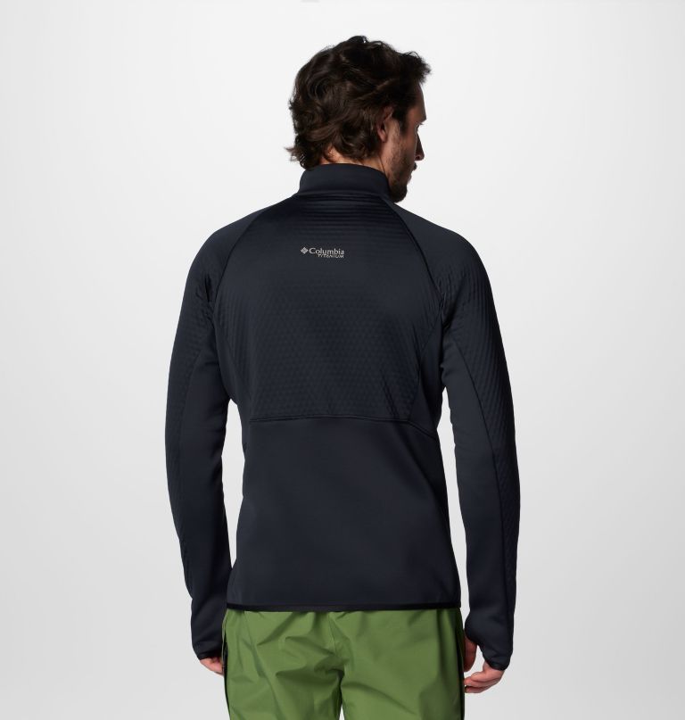 heren crystal leaf omni-heat helix half zip pullover