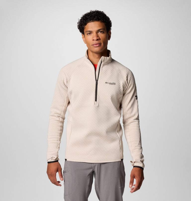 heren crystal leaf omni-heat helix half zip pullover