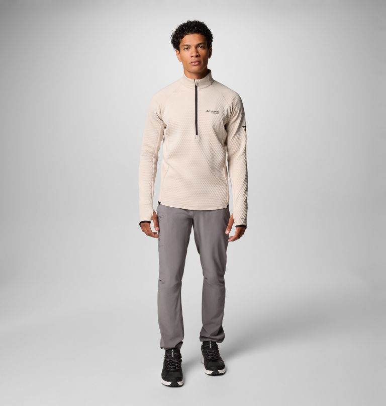 heren crystal leaf omni-heat helix half zip pullover