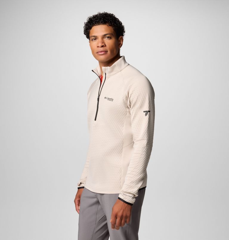 heren crystal leaf omni-heat helix half zip pullover
