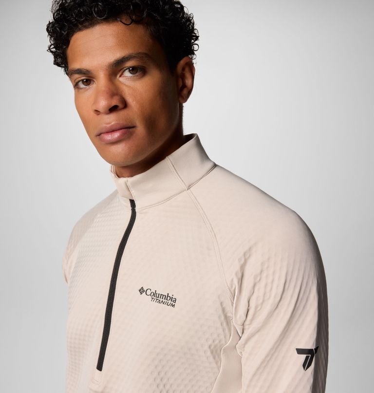 heren crystal leaf omni-heat helix half zip pullover