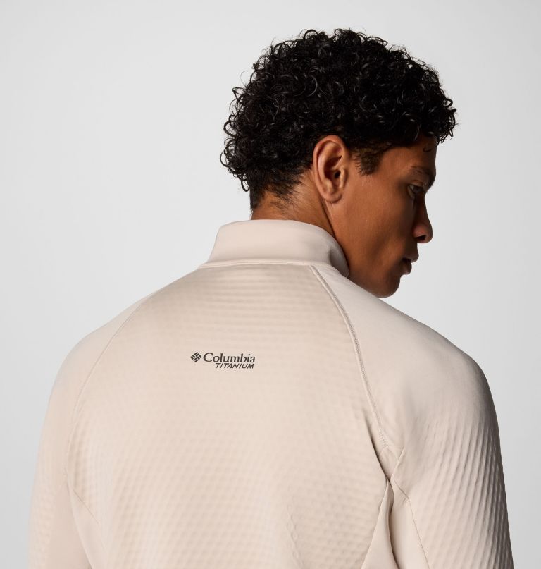 heren crystal leaf omni-heat helix half zip pullover