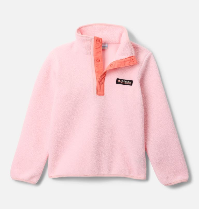 helvetia ii fleece trui met halve drukknoopsluiting voor kinderen