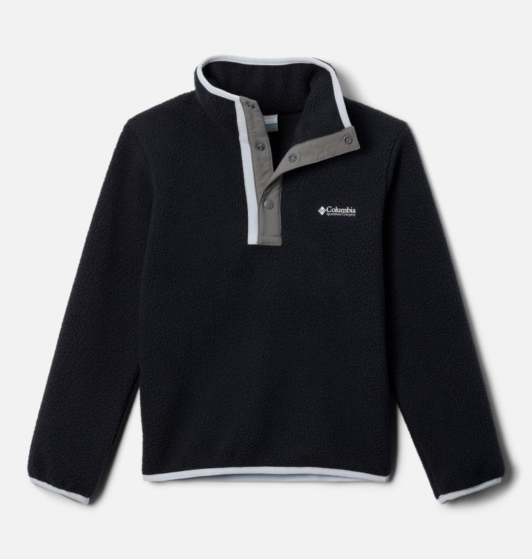 helvetia ii fleece trui met halve drukknoopsluiting voor kinderen