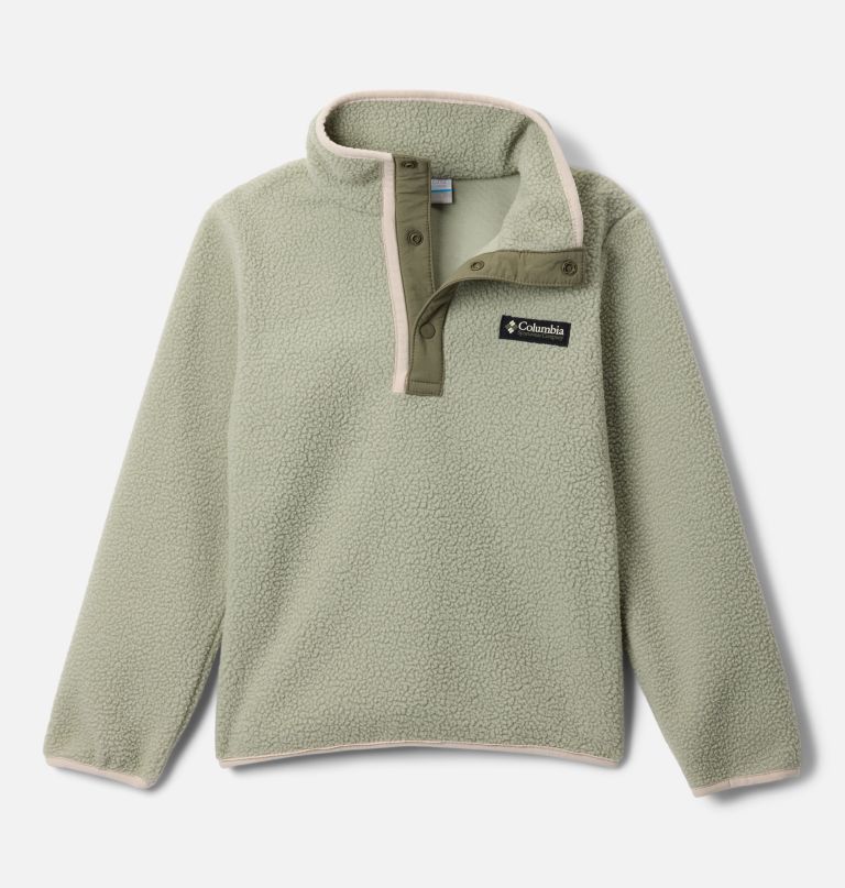 helvetia ii fleece trui met halve drukknoopsluiting voor kinderen