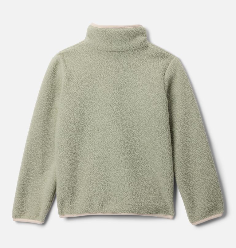 helvetia ii fleece trui met halve drukknoopsluiting voor kinderen