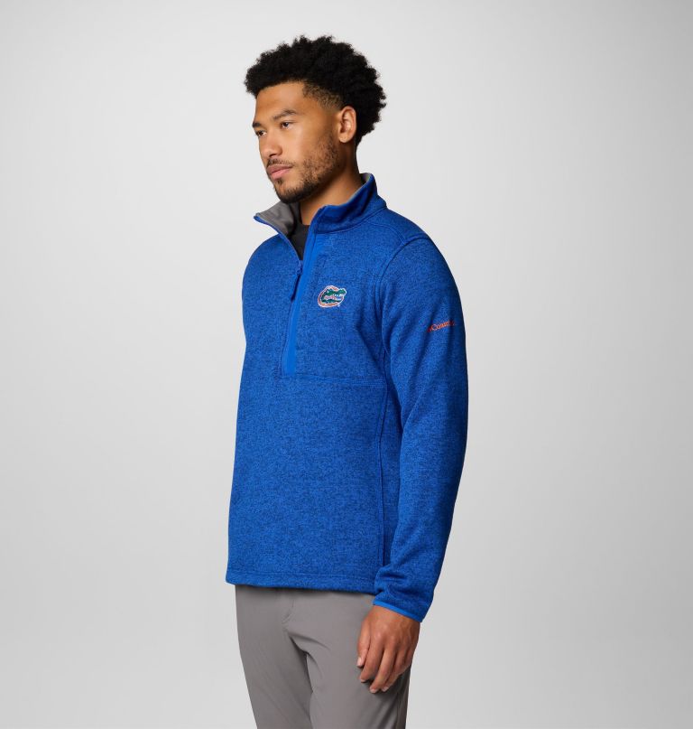 heren collegiate sweater weather fleece pullover met halve rits - florida