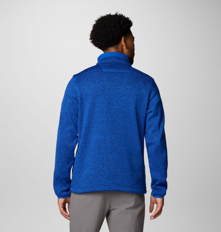 heren collegiate sweater weather fleece pullover met halve rits - florida