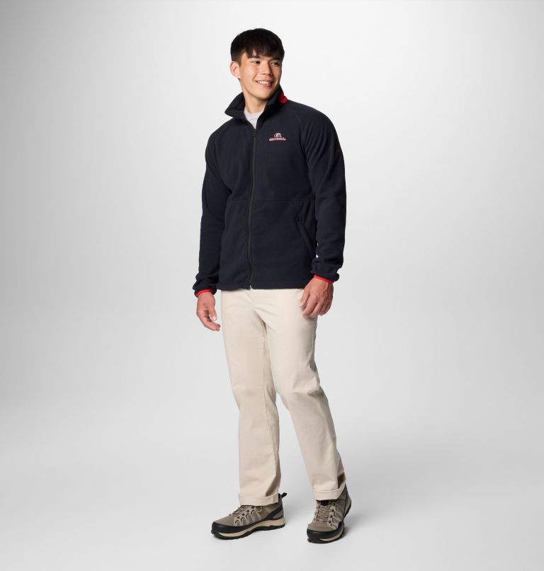 heren collegiate flanker iv fleece jacket - georgia - lang