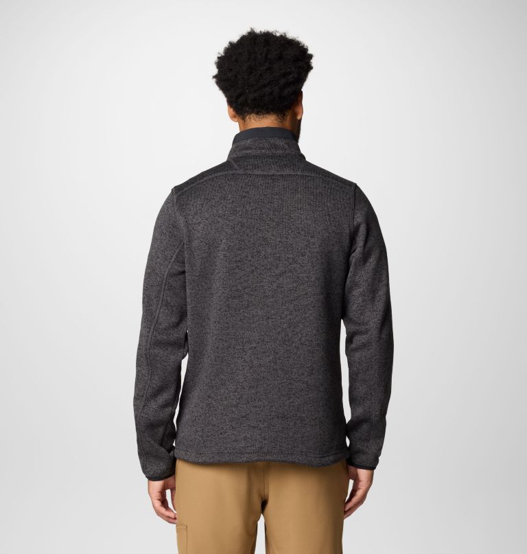 heren collegiate sweater weather fleece pullover met halve rits - georgia