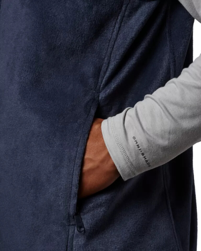 heren steens mountain fleece vest - lang