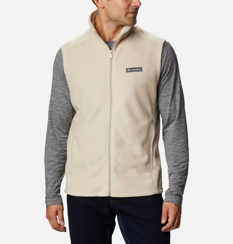 heren steens mountain fleece vest - lang