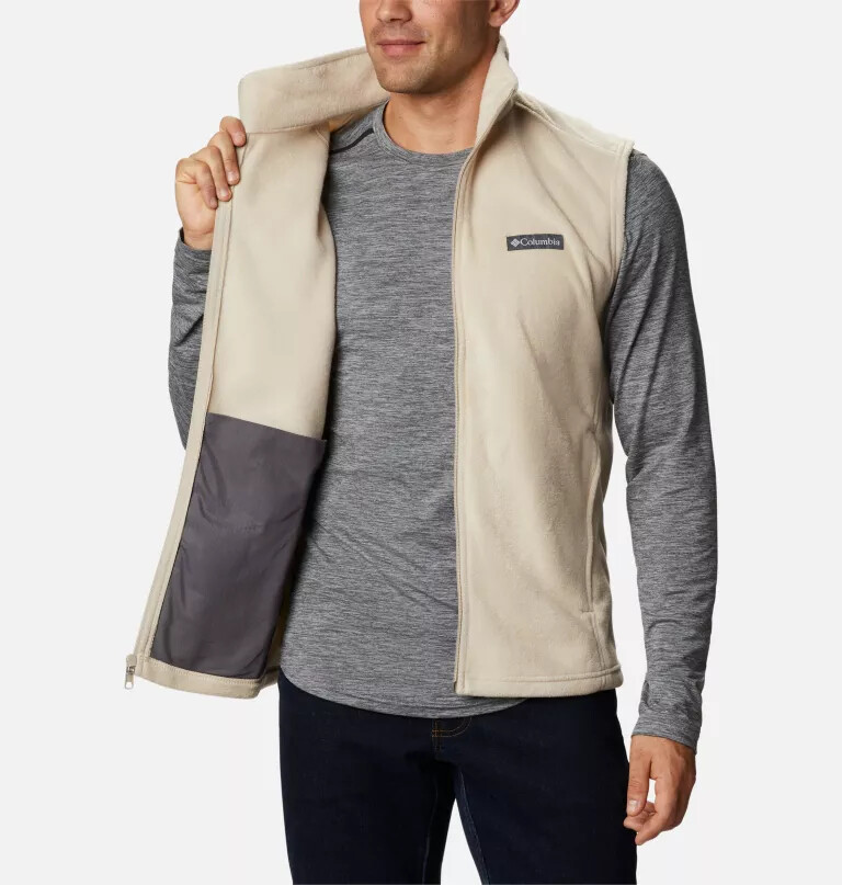 heren steens mountain fleece vest - lang
