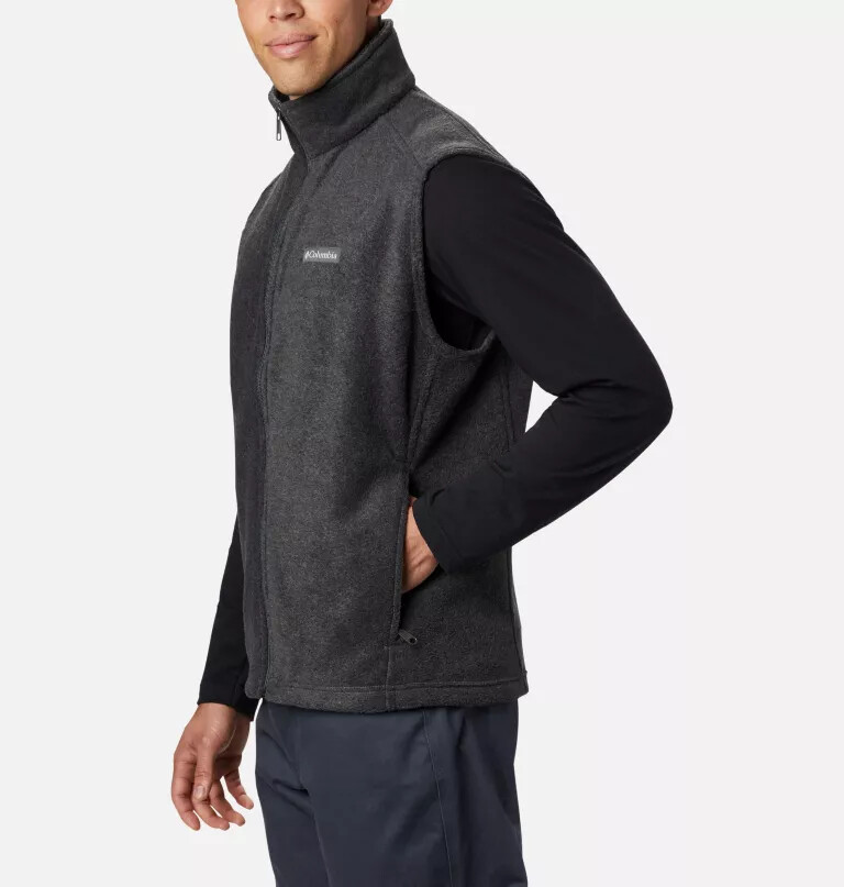 heren steens mountain fleece vest - lang