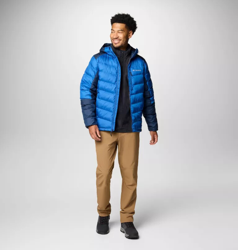heren labyrinth loop ii hooded jacket - lang