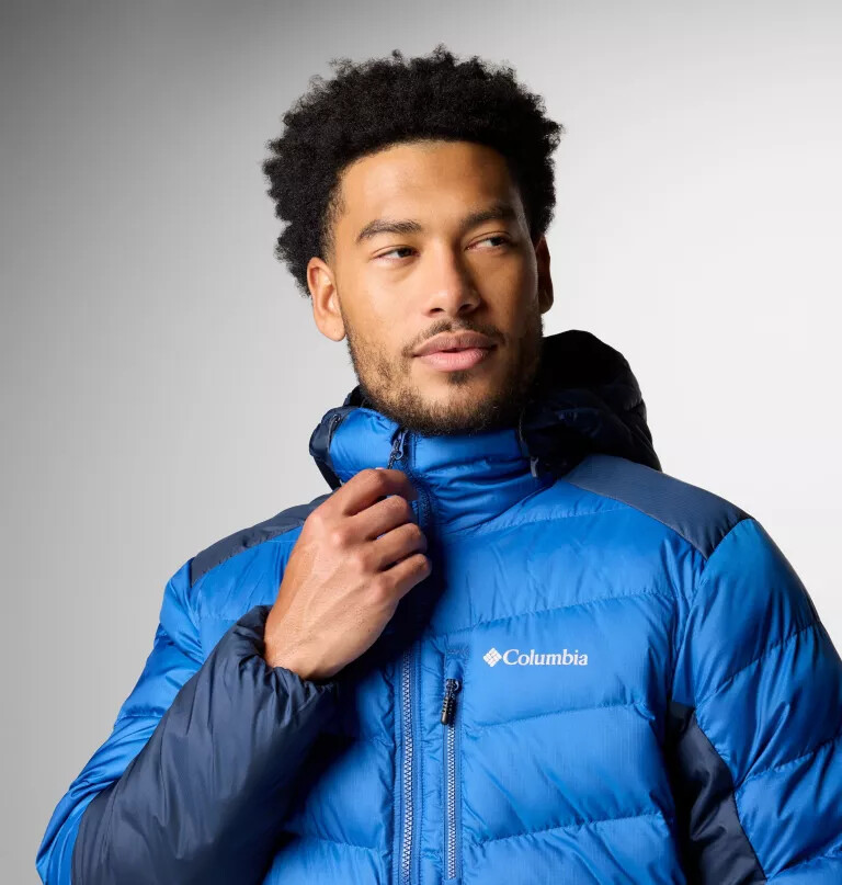 heren labyrinth loop ii hooded jacket - lang