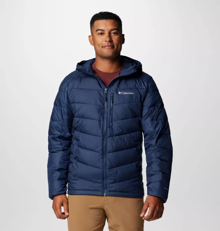 heren labyrinth loop ii hooded jacket - lang