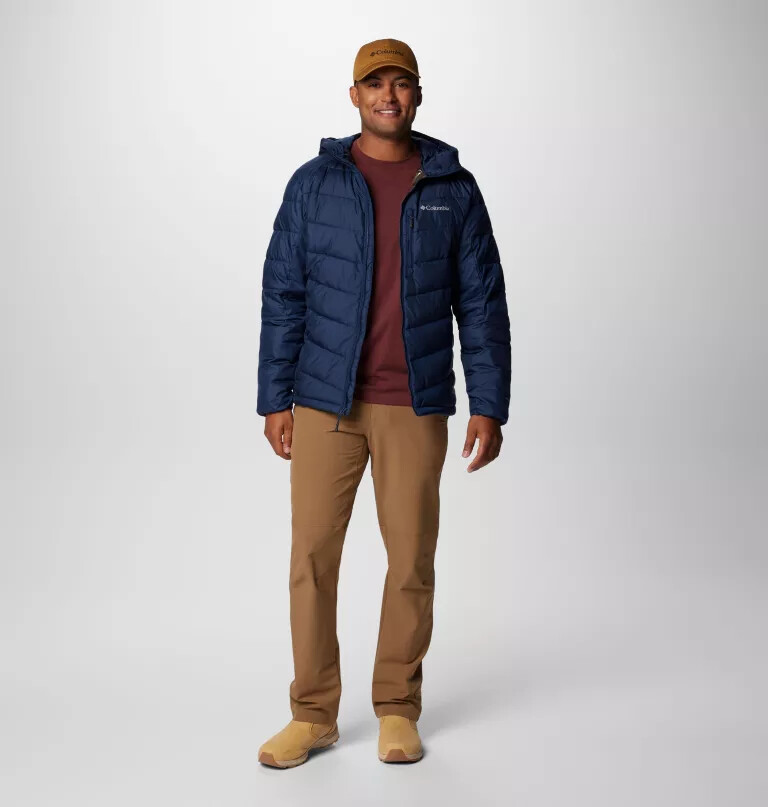 heren labyrinth loop ii hooded jacket - lang