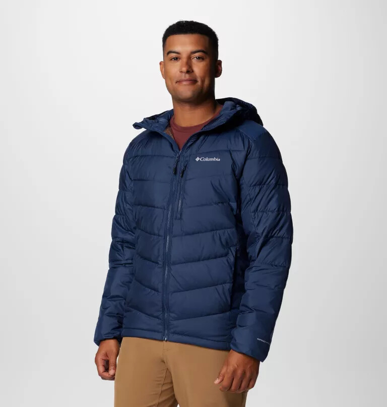 heren labyrinth loop ii hooded jacket - lang