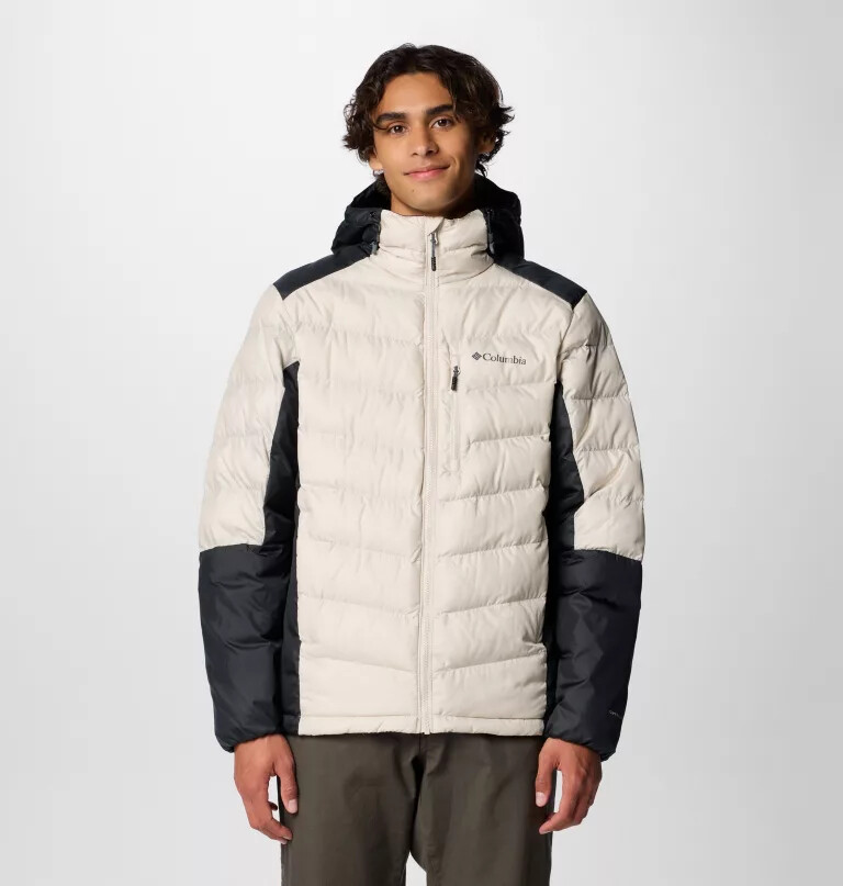 heren labyrinth loop ii hooded jacket - lang