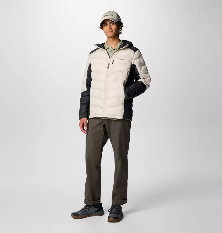 heren labyrinth loop ii hooded jacket - lang