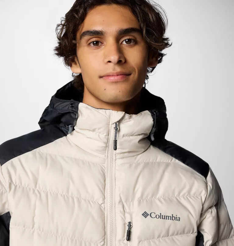 heren labyrinth loop ii hooded jacket - lang
