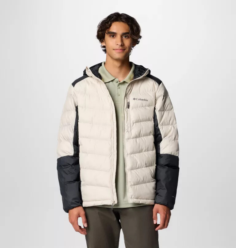 heren labyrinth loop ii hooded jacket - lang