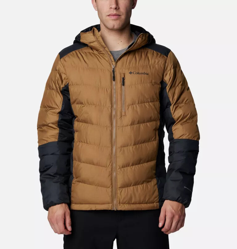 heren labyrinth loop ii hooded jacket - lang