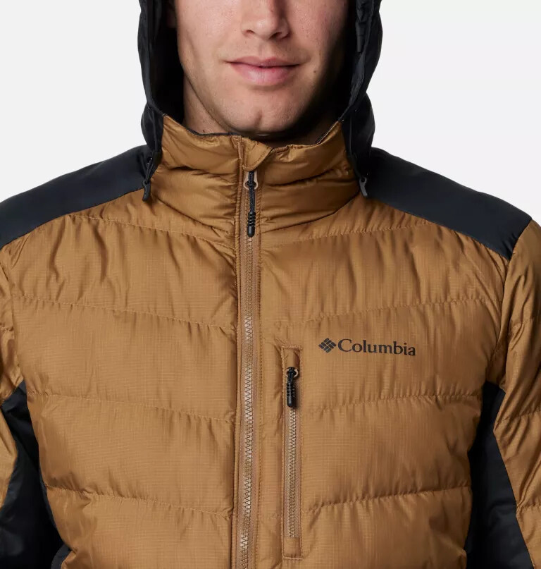 heren labyrinth loop ii hooded jacket - lang
