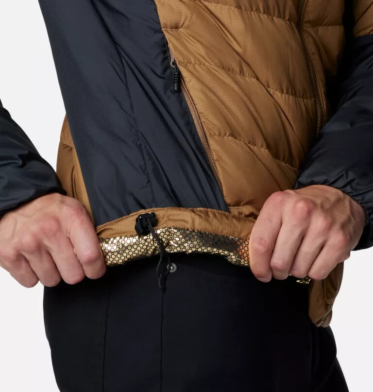 heren labyrinth loop ii hooded jacket - lang