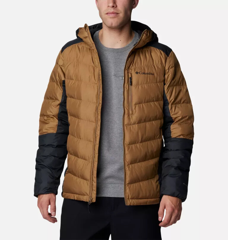 heren labyrinth loop ii hooded jacket - lang