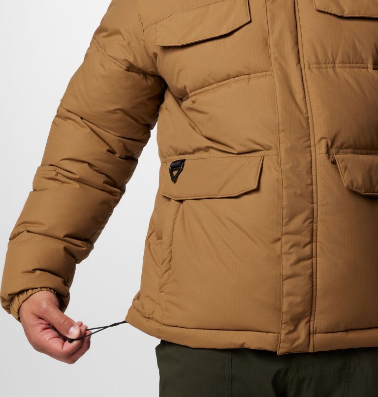 landroamer-pufferjack voor heren lang