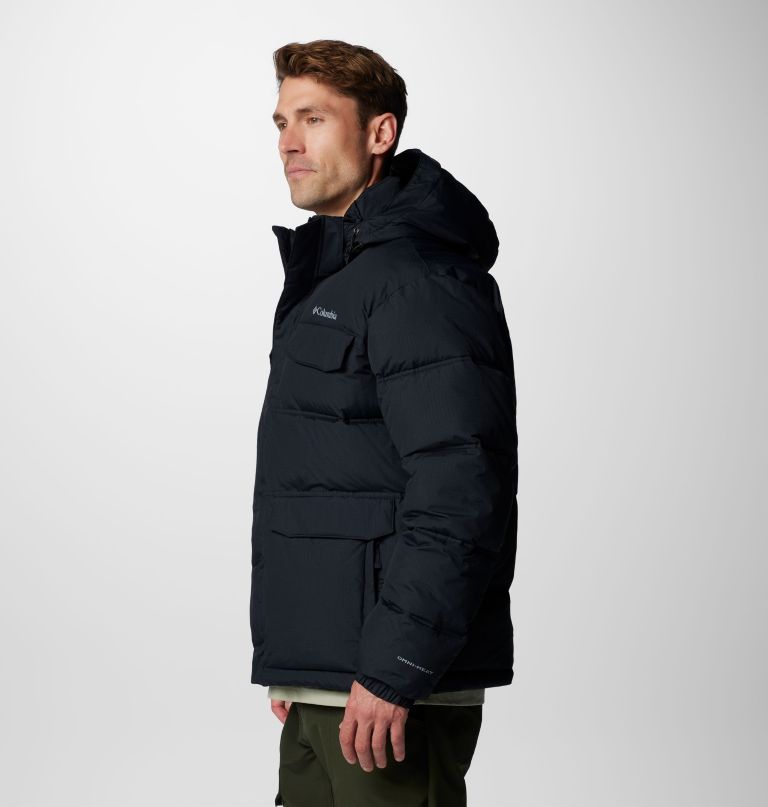 landroamer-pufferjack voor heren lang
