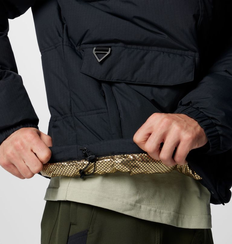 landroamer-pufferjack voor heren lang