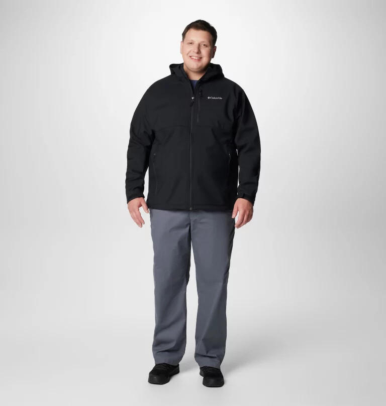 ascender ii softshelljas met capuchon voor heren - grote maten