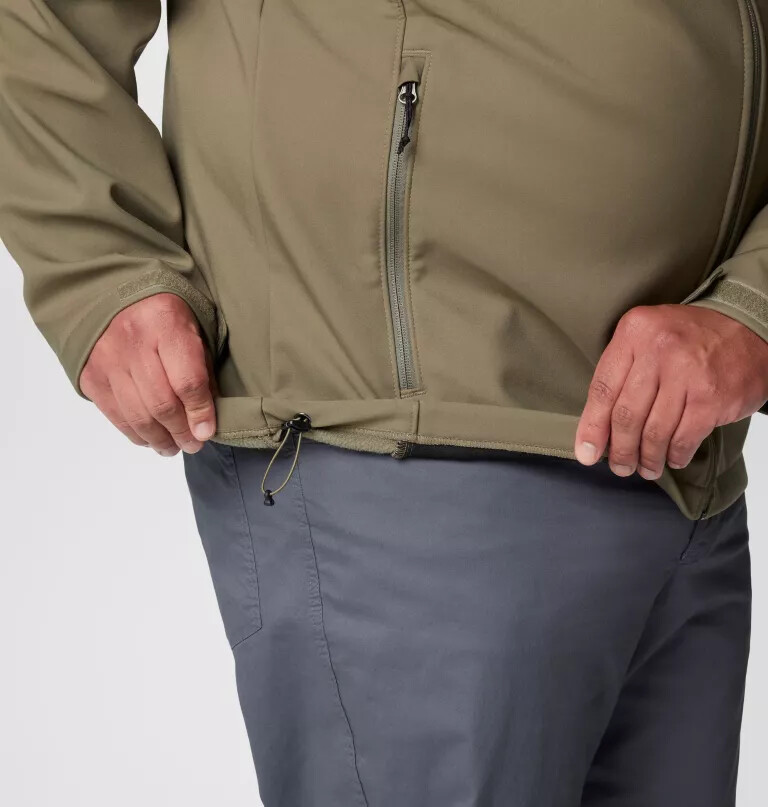 ascender ii softshelljas met capuchon voor heren - grote maten