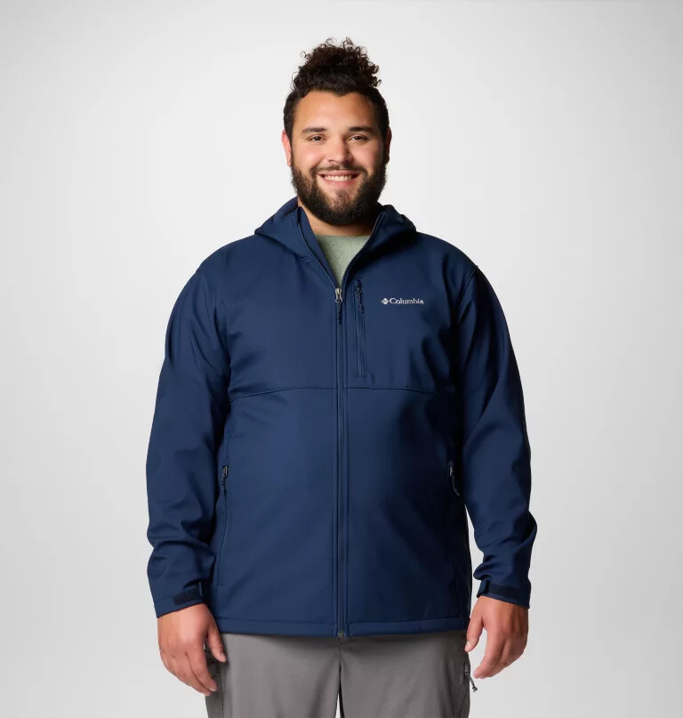 ascender ii softshelljas met capuchon voor heren - grote maten