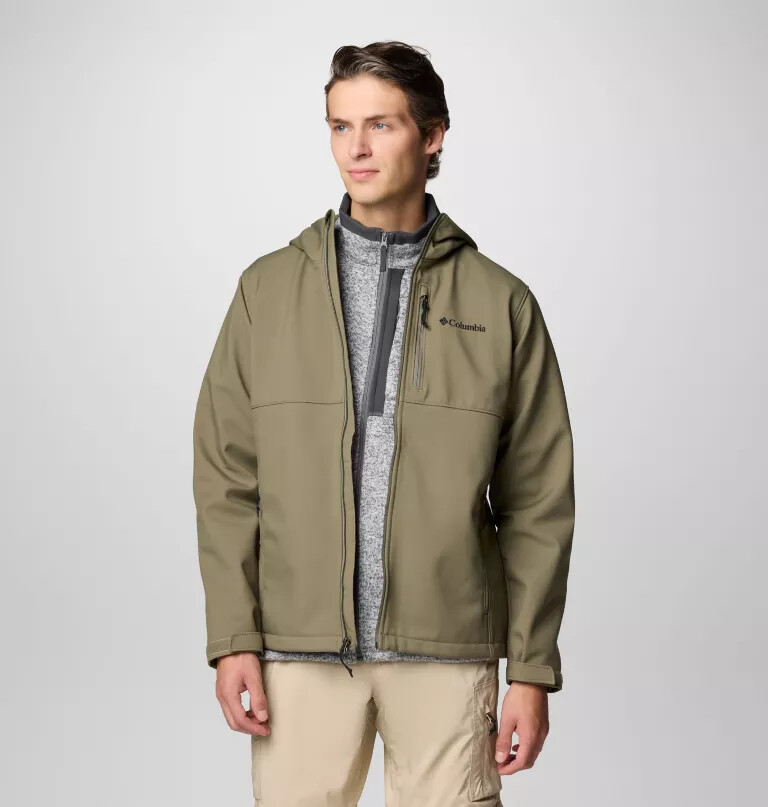 ascender ii softshelljas met capuchon voor heren - lang