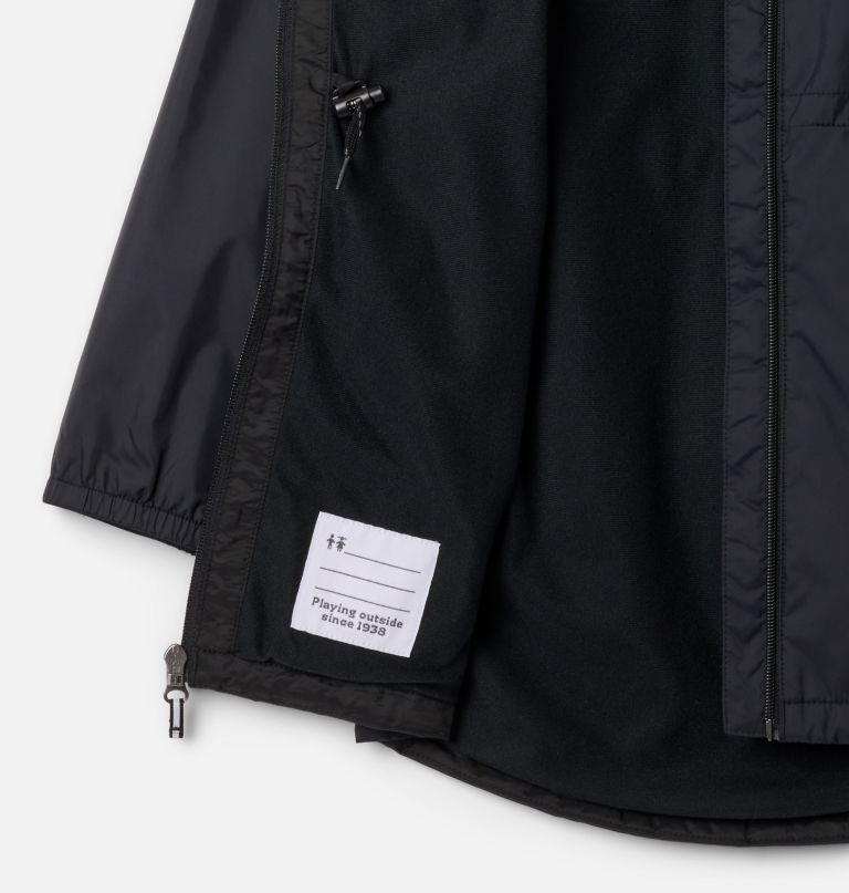 lange switchback jas voor meisjes met voering