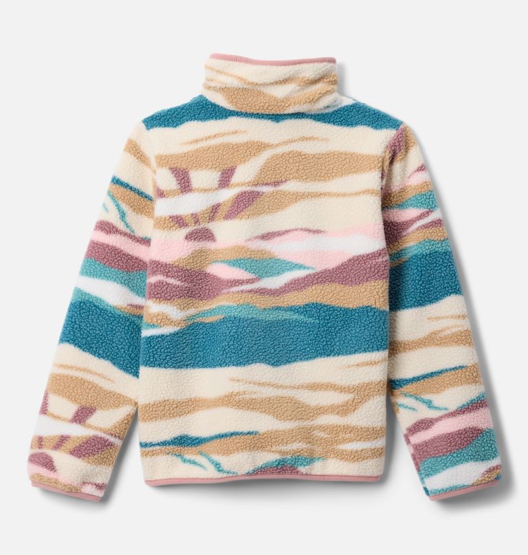 kinderpullover van helvetia ii met print en halve drukknoopsluiting