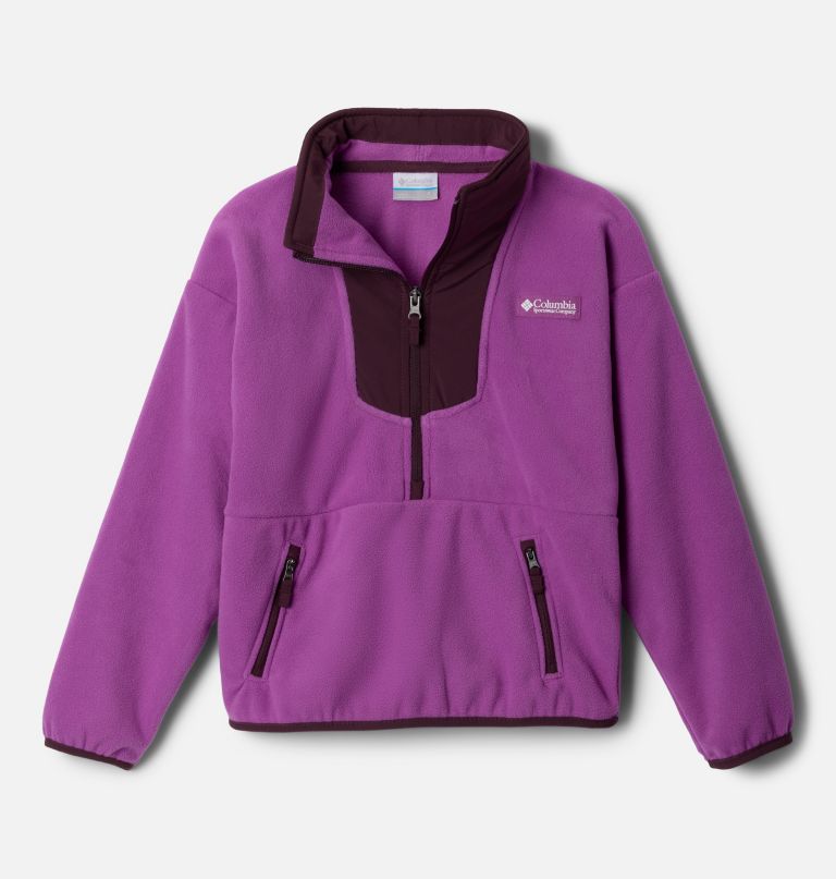 sequoia grove fleecevest met halve rits voor kinderen
