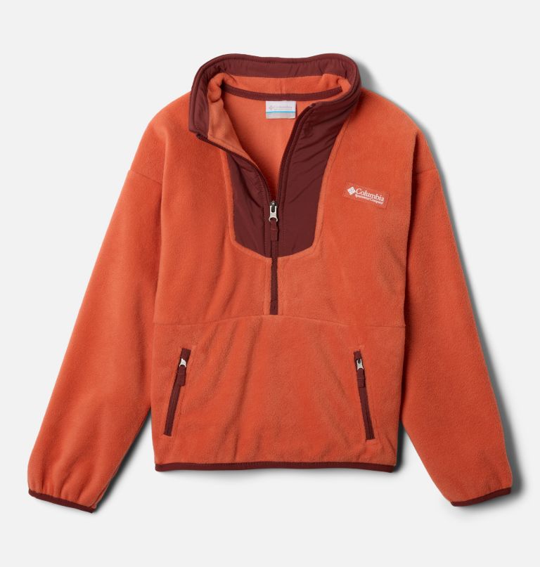 sequoia grove fleecevest met halve rits voor kinderen