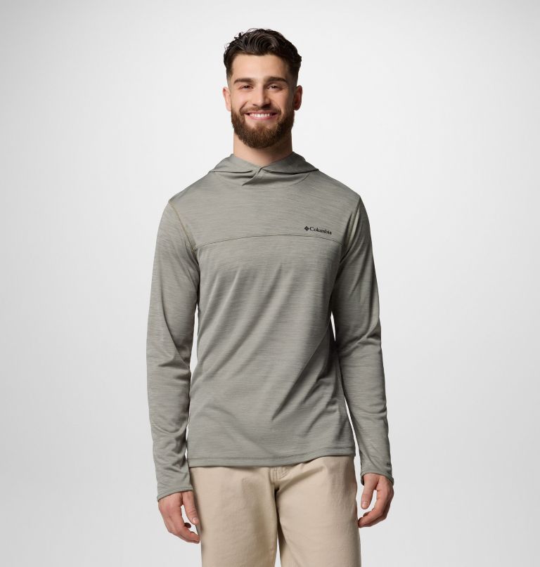 heren sage peak gebreide hoodie