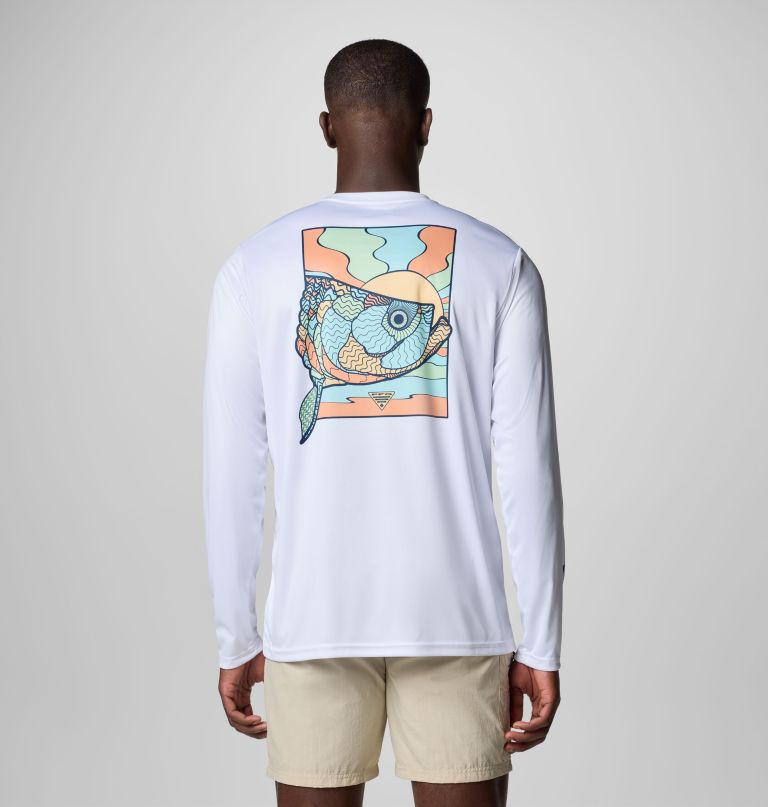 heren terminal tackle pfg fish shine t-shirt met lange mouwen